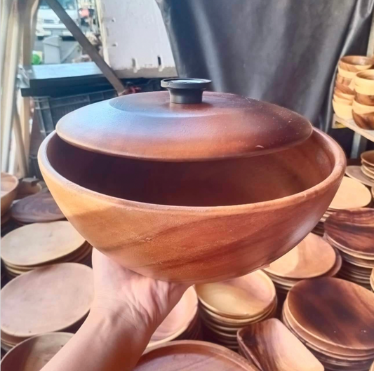 Wooden Bowl with Cover